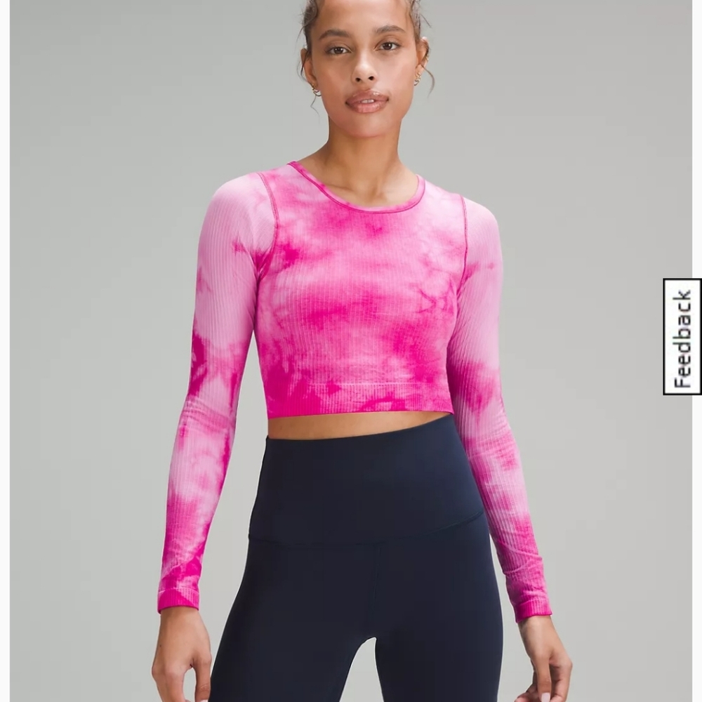 Lululemon Ebb to Street Long Sleeve Shirt Marble Dye